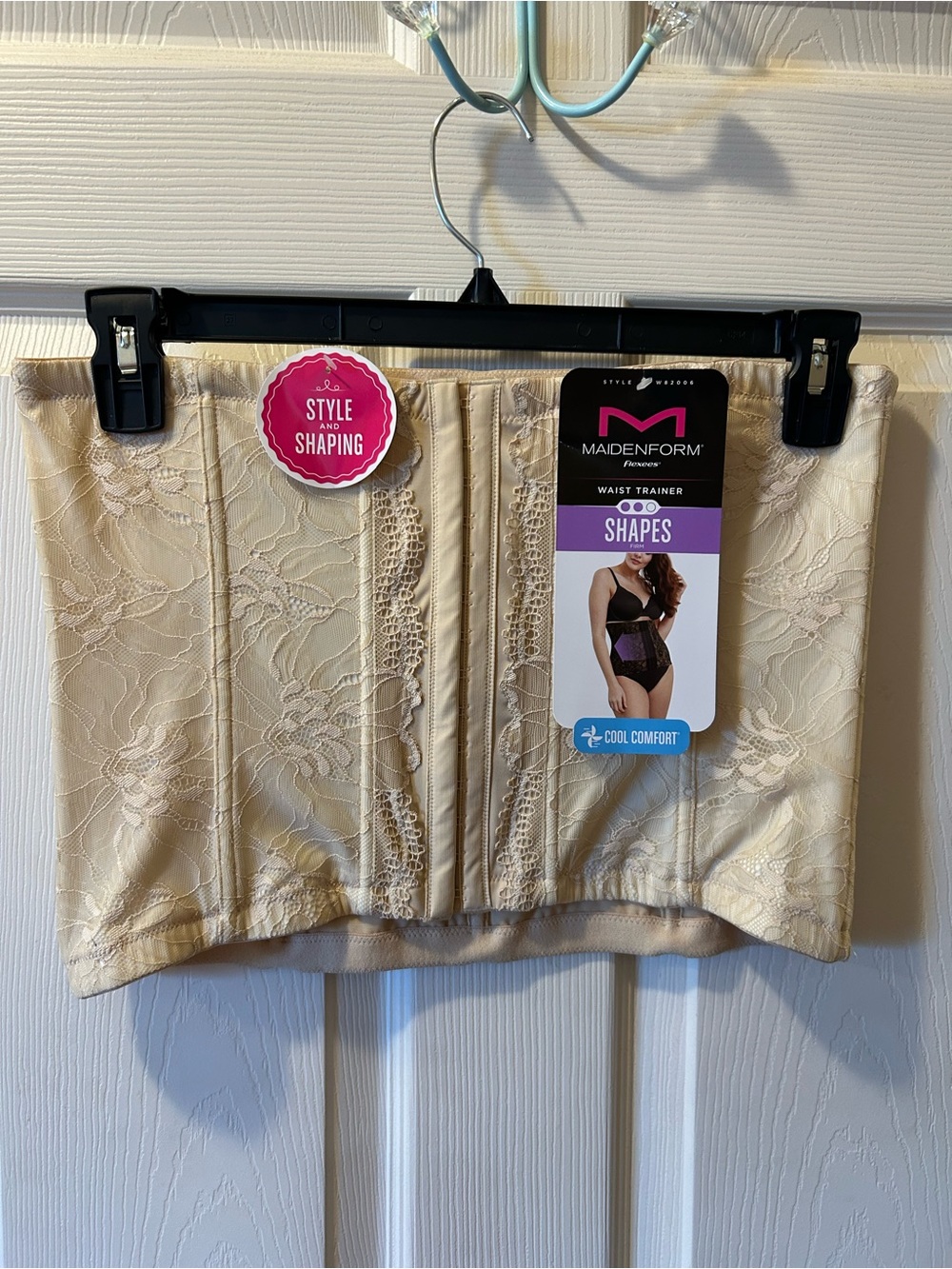 Maidenform 3XL Cream Lace Waist Trainer NWT